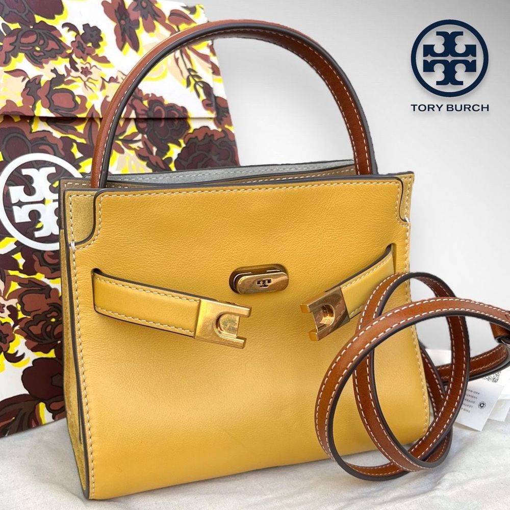 🚫SOLD ON VESTIAIRE🚫 NWT Tory Burch Lee Radziwill Petite Double Bag - Picture 8 of 17